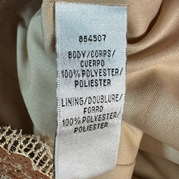 JS Collection Off The Shoulder Sequined Sheath Dress Size 14 - Picture 7 of 9